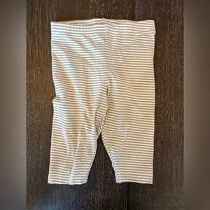 Carter's Green and White Striped Capri Leggings